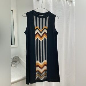 Missoni for Target Zig Zag Stripes Patchwork Sleeveless Crewneck Sweater Dress